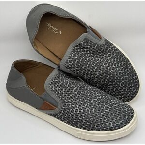 OluKai Womens Pehuea Pai Slip On Sneakers Gray Shoes Size US W7